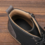  Boots Men Comfortable Casual Shoes Spring Leather Ankle Boots Mart Lion - Mart Lion