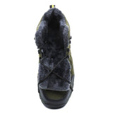 Winter Men's Work Casual Shoes Outdoors Leather Plush Warm Round Toe Sneakers Non Slip Climbing Hiking Mart Lion   