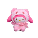 12cm Sanrio Cartoon Plush Toy Kawali Kuromi Hello Kitty My Melody Cinnamoroll Soft Stuffed Doll Pendant Toys Kids Xmas Mart Lion 12CM H 