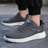 Casual Shoes Men's Sneakers Lace-Up WaterProof Leather Walking Lightweight Non-slip Footwear Zapatos Hombre Mart Lion   
