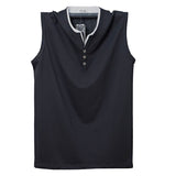 Men's Sleeveless Cotton Tank Top Solid Muscle Bodybuilding Vest Undershirts O-neck Gym Clothing T-shirt Street Workout Vest Mart Lion Black L 