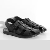 Leather Men Sandals Comfortable Lightweight Retro Sandals Summer Men shoes Mart Lion   