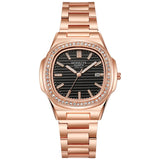 Men Watch Casual Quartz Diamond Women Watches Stainless Steel Diamond Multi-function reloj de mujer Mart Lion C5  