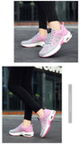 Air Cushion Sneakers Women Breathable Lightweight Lace-up Shock Absorption Casual Sports Running Shoes Vulcanized Mart Lion   