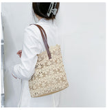 Simple Summer Mori Lace Female Trend Handbag Shoulder Bag Mother Female Bag Mart Lion   