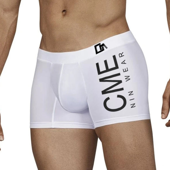 Cotton Boxer Man's Underwear Low waist Underpants Boxershorts Lingeries Penis Mart Lion CM212-White M 1pc