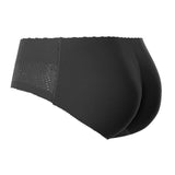 Hip Sponge Padded High Waist Panties Fake Ass Enhancer Butt Lifter Briefs Seamless Tummy Shaper Push Up Butt Pad Panty Mart Lion A-Black M China