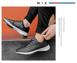 Leather Men's Shoes Trend Casual Walking Shoe Breathable Waterproof Male Sneakers Non-slip Footwear