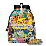 Pokemon Children's School Backpack Storage Bag Kawaii Pikachu Pencil Case Anime Doll Travel Bag Boy Of Girl Toys Xmas Mart Lion C  