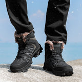 Winter Men‘s Hiking Shoes Outdoor Trekking Boots High Top Mountain Climbing Sneakers Tactical Ankle Boots Mart Lion   