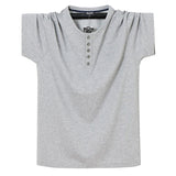 Summer Cotton White Solid T Shirt Men's Causal O-neck T-shirt Classical Oversized Men's Streetwear Top Tees Mart Lion Gray M 
