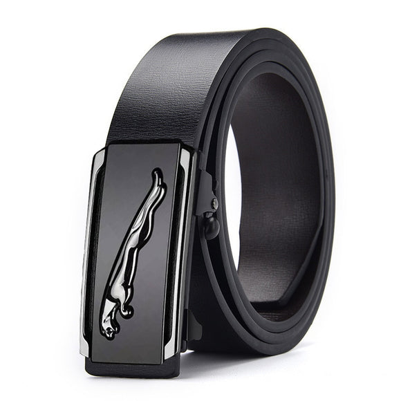 Product Belt men's leather toothless automatic buckle cowhide belt casual Belt  Mart Lion