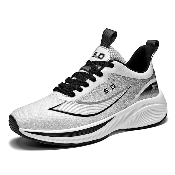 Running Shoes Men's Soft Cushion Jogging Sports Mesh Breathbale Sneakers Outdoor Athletic Training Mart Lion A50white black 6.5 