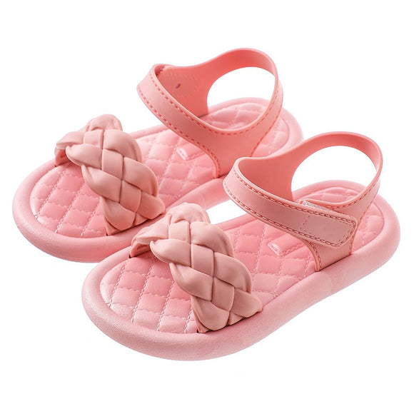  Summer Girls Sandals Princess Shoes Little Girls Student Open Toe Non-slip Beach Mart Lion - Mart Lion