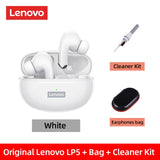 Original Lenovo LP5 Wireless Bluetooth Earbuds HiFi Earphone With Mic Headphones Waterproof Mart Lion White FC Kit Bag China 