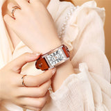 Women Watches Bracelet Black Ladies Bracelet Watch Casual Leather Quartz Wristwatch Clock Relogio Feminino Mart Lion   