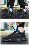 Men Shoes Sports Casual Shoes Men&#39;s Flying Woven Mesh Breathable Lace Up Running Shoes Cross-border Large Men&#39;s Shoes Wholesale  MartLion
