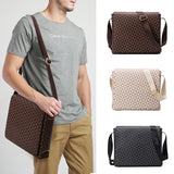  Men's Messenger Bag Horizontal Casual Designer Computer Briefcase Printing Leather Flip Shoulder Bag Mart Lion - Mart Lion