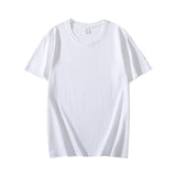 100% Cotton T Shirt Women Summer Casual Solid T-shirts Oversized Solid Tees Short Sleeve Female Basic Loose Soft Tops Mart Lion White S 