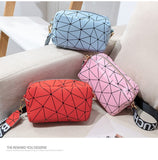 Women Bags Rhombus Ribbon Camera Small Square Bag Casual Mobile Phone Bag Small Mart Lion   