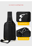 Fengdong ultra thin anti theft chest bag small cross body bags mobile phone mini messenger men shoulder sport pack Mart Lion - Mart Lion