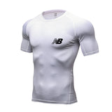 Compression Quick dry T-shirt Men's Running Sport Skinny Short Tee Shirt Male Gym Fitness Bodybuilding Workout Black Tops Clothing Mart Lion picture color 11 XL 