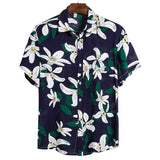 Summer Men's Beach Hawaiian Shirts Casual Vacation Street Short Sleeve Street Shirts Tops Mart Lion Color 2 XXL China
