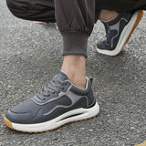 Men Black Sneakers Genuine Leather Loafers Design Handmade Breathable Air Mesh Sport Sneakers Light Weight Mart Lion   
