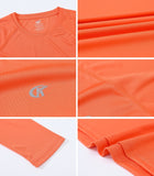 Men's UPF 50+ Rash Guard T-Shirt Athletic Crewneck Sweatshirt Long Sleeve Fishing Hiking Workout Outdoor Pullover Mart Lion   