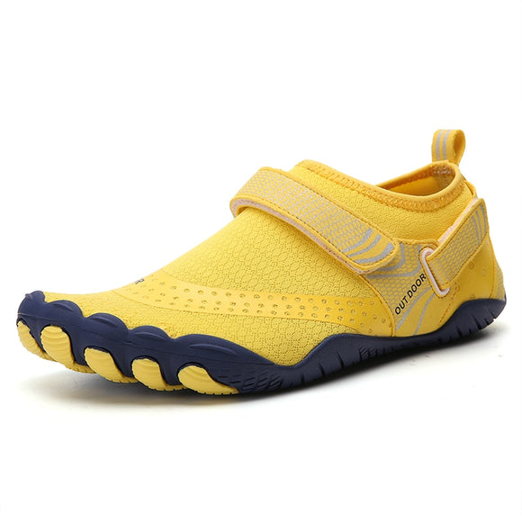 Unisex Swimming Water Shoes Men's Barefoot Outdoor Beach Sandals Upstream Aqua Nonslip River Sea Diving Sneakers Mart Lion A021YELLOW 36 