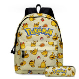 Pokemon Children's School Backpack Storage Bag Kawaii Pikachu Pencil Case Anime Doll Travel Bag Boy Of Girl Toys Xmas Mart Lion   