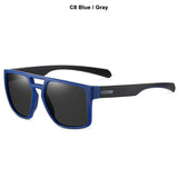JackJad Outdoors Sports Square Shield Style Polarized TR90 Sunglasses Men's Women Brand Design Shades 3045 Mart Lion C8 Polarized 