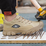 Outdoor Leather Soft Anti Scalding Electric Welding Work Shoes Anti Smashing Safety