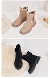 Snow Boots Women Winter In Plus Velvet Woman Shoes Warm Thick Cotton Furry Black De Mujer Mart Lion   