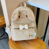 Kawaii Sanrioed Anime Cinnamoroll Melody Plush Bag Women Tote Handbags Shoulder Bags Backpack Plushie Stuffed Toy Mart Lion NM-3  