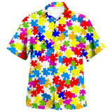 Summer Men's Hawaiian Shirts Psychedelic Mushroom Print Loose Short Sleeve Party Beach Shirts Mart Lion MOGU18 US SIZE XL 