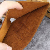 Retro handmade wallet short simple two-fold leather genuine cowhide wallet real pickup bag Mart Lion   