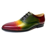Oxfords Leather Men's Shoes Casual Pointed Toe Formal Wedding Dress Mart Lion   