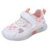 Kids Mesh Light Running Sneakers Children Tennis Shoes Girl Row Sneakers Footwear Girls Sports Mart Lion pink 26 
