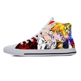 Summer Hot Japanese Manga Seven Deadly Sins Meliodas Latest Cool Casual Shoes Men Women Sneakers High Top Classic Board Shoes  MartLion