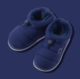 Winter Baby Girl Shoes Non-slip Plush Warm Home Shoes Girls Sneakers Cute Short Boots Indoor Boys Loafers Cotton Shoes Mart Lion 22-23 insole 14 cm SWB001 Blue 