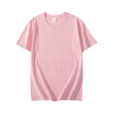 100% Cotton T Shirt Women Summer Casual Solid T-shirts Oversized Solid Tees Short Sleeve Female Basic Loose Soft Tops