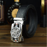 Version Men's Time To Run 40 Automatic Belt Buckle Headless Sports Car Model Rotating Hollow Pants Buckle Mart Lion   