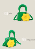  Women Bag Summer Small Square Bag Niche Green Handbag Small Smiley Shoulder Tote Bag Mart Lion - Mart Lion