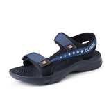 Men's Sandals Summer Shoes Trendy Slippers Breathable Beach Flip Flops Casual Slip-on Flats Sandals Mart Lion Blue 39 