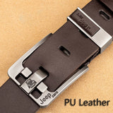 Luxury Designer Belts for Men's Vintage Spilt Genuine Leather Pin Buckle Waist Strap Belt for Jeans Mart Lion Brown C China 100cm