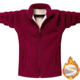 Fleece Jacket Men's Winter Thick Warm Outdoor Coral Velvet Coat Male Brand Outerwear Mart Lion   