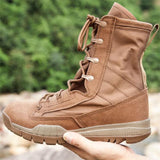 Lightweight Army Boots Men's and Women Military Tactical Special Force Leather Desert Combat Ankle Boots Work Shoes