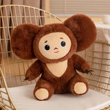cheburashka plush toy big eyes monkey with clothes doll Russia Anime baby kid sleep appease doll toys for children Mart Lion about 18cm 25cm monkey 