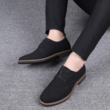 Men Nubuck Leather Casual Shoes Multicolor Suede Trend Single Mart Lion   